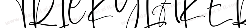 TRICKYLAKE Regular字体转换